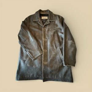 Vintage M. Julian Wilson's Leather Coat Black Dean Winchester Supernatural XLT